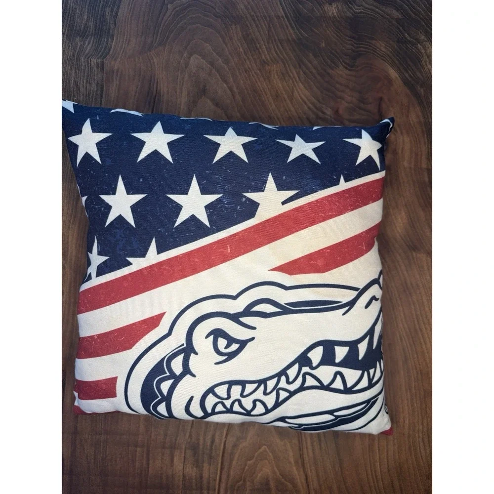 Florida Gator Flag Americana‎ Gator Pillow